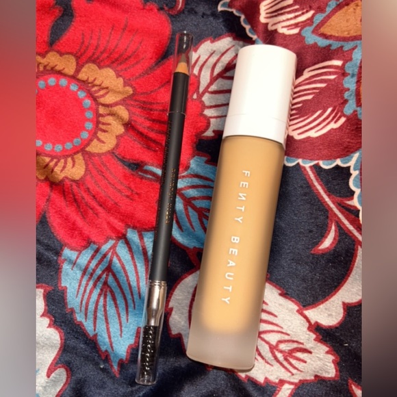 Blush by Fenty along with caramel brow pencil by Anastasia